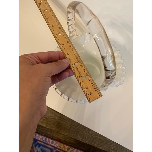 Fenton Silver Crest Ruffled Basket - Picture 8 of 11